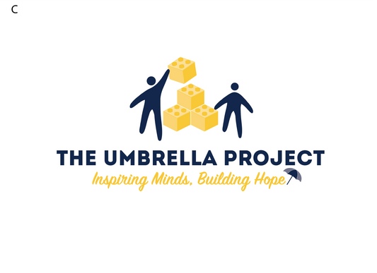Umbrella Project-White/Navy (C) Short Sleeve